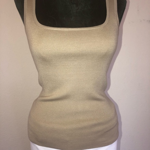 Michael Kors Collection Cashmere Scoop Neck Tank Top - Picture 9 of 10